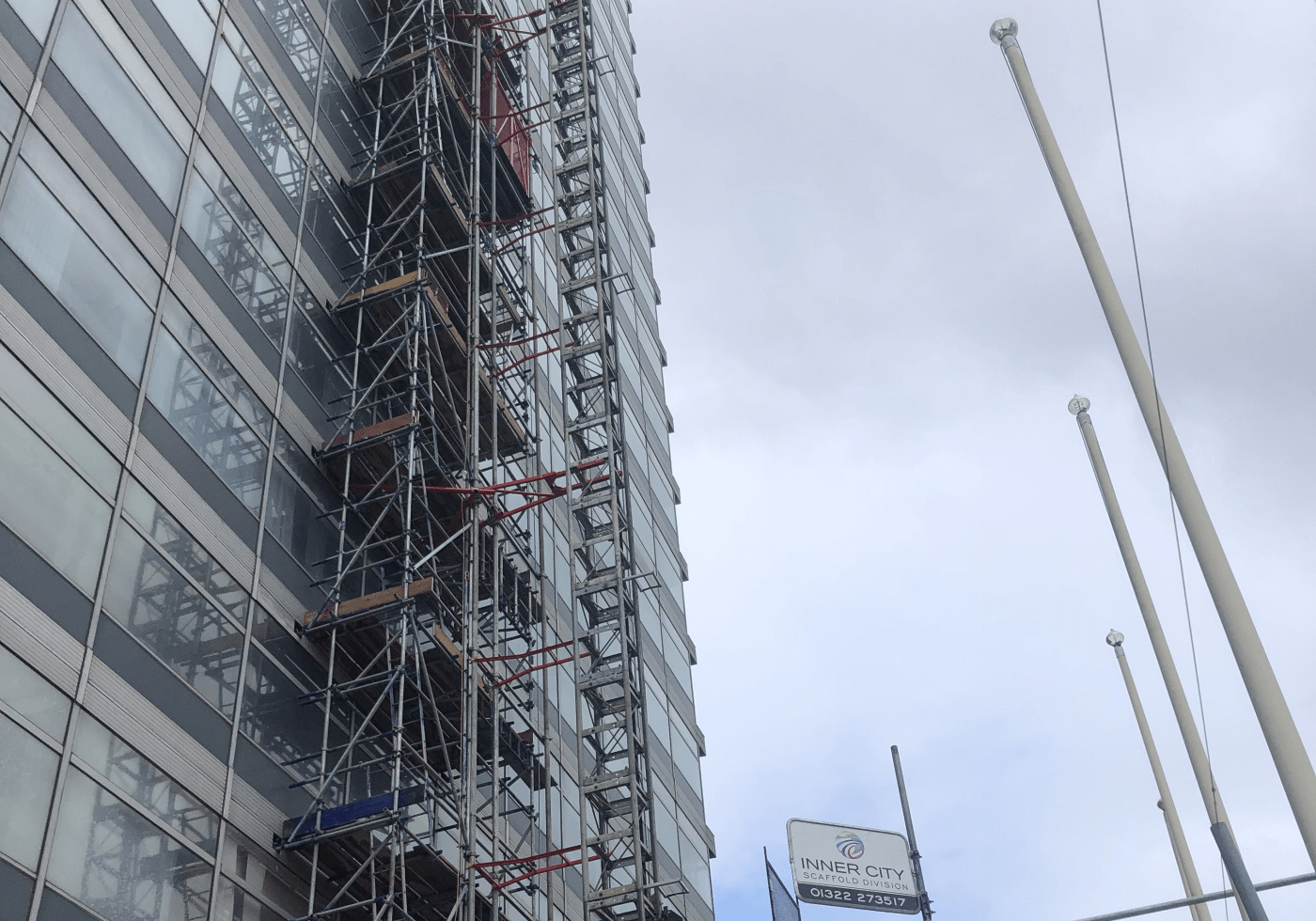 Commercial Scaffolding, Tolworth Tower, Inner City Scaffolding