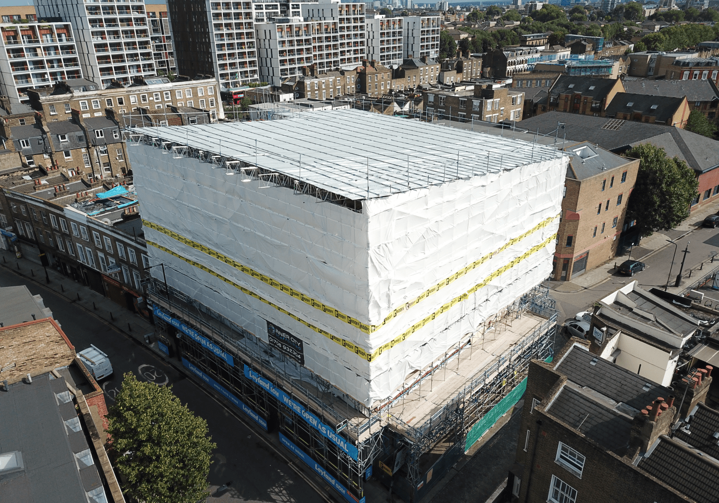 Commercial Scaffolding, Bentley House, Inner City Scaffolding
